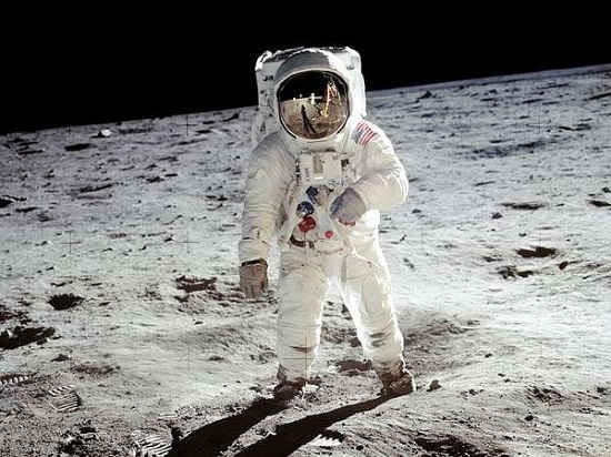 Edwin "Buzz" Aldrin Walks on the Moon