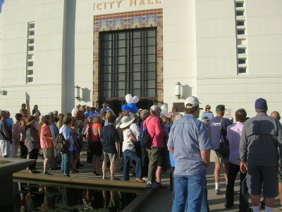 Residocracy Protest Outside City Hall