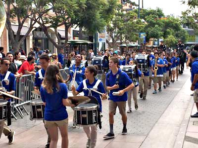 High School Band at 3rd street Promenade delebration