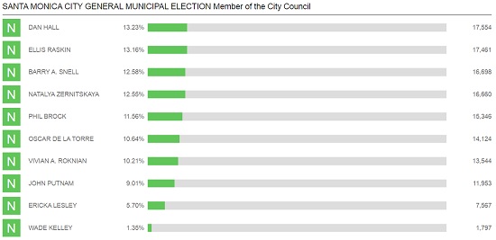 Updated Council Race Results